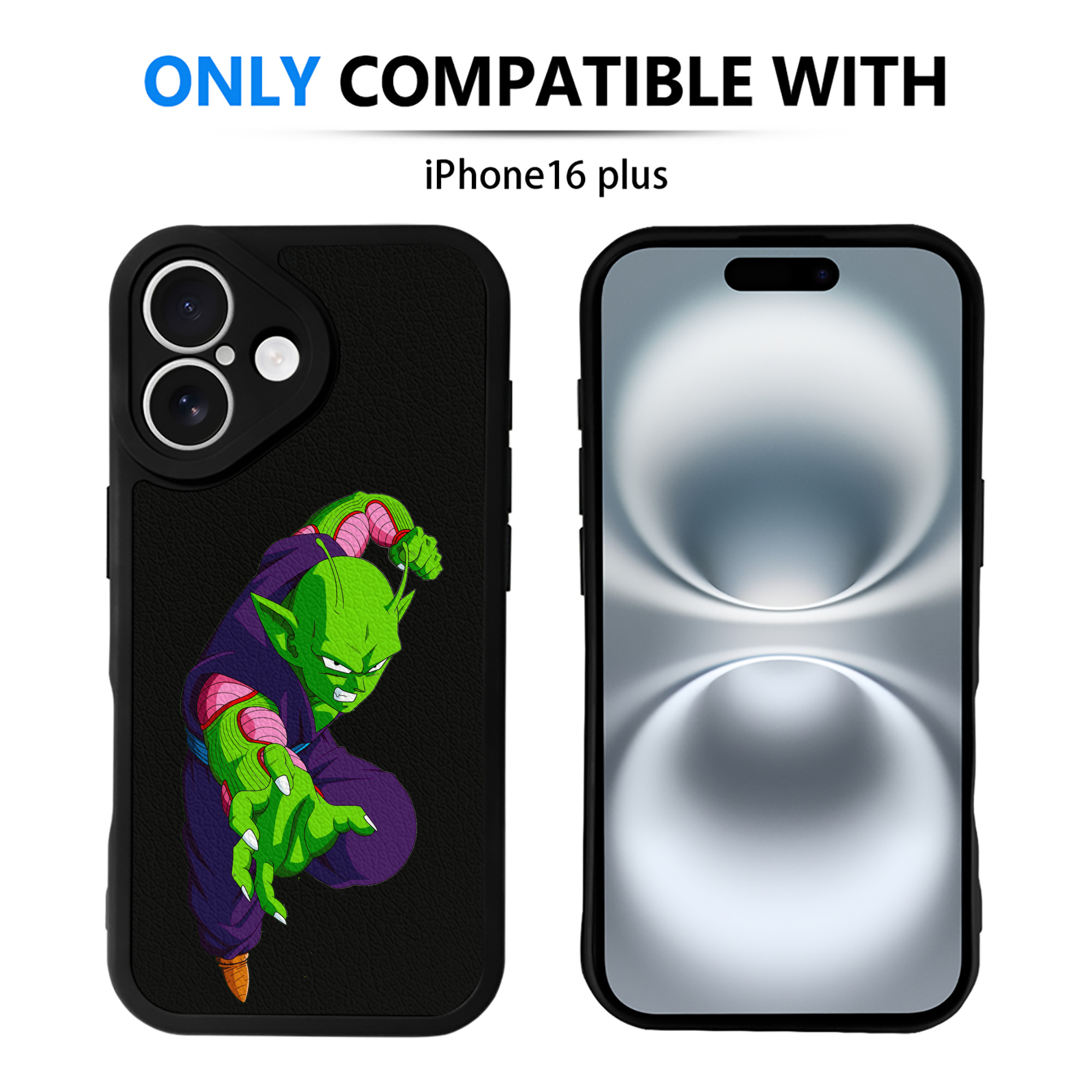 （画像用） ドラゴンボール ピッコロ DRAGON BALL Piccolo 【iPhone 16シリーズ対応】シリコンスマホケース（レザー調） 材質：シリコン